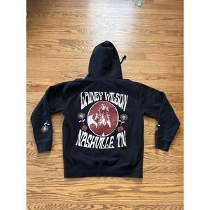 Lainey Wilson Bell Bottom Country Black Hoodie Sweatshirt Medium Nashville TN